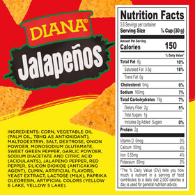 Prodiana Diana jalapeños chips served in a bowl, perfect for dips and sharing