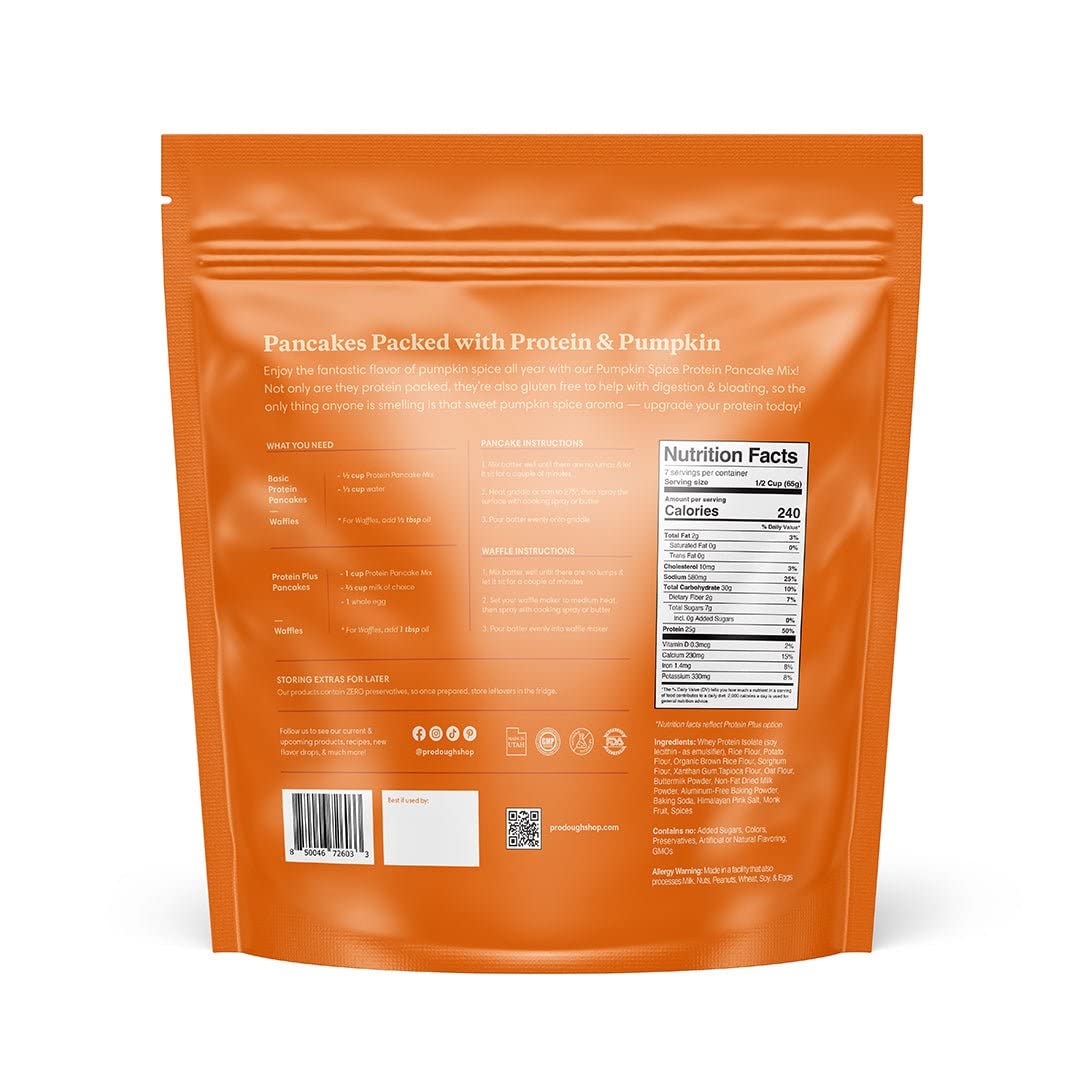 ProDough high-protein pancake mix bowl ready for fluffy pancakes