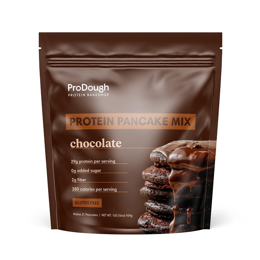 ProDough Protein Bakeshop gluten-free flour blend pour for a high-protein breakfast