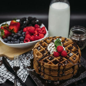ProDough Protein Bakeshop sugar-free mix on counter hints at mindful indulgence