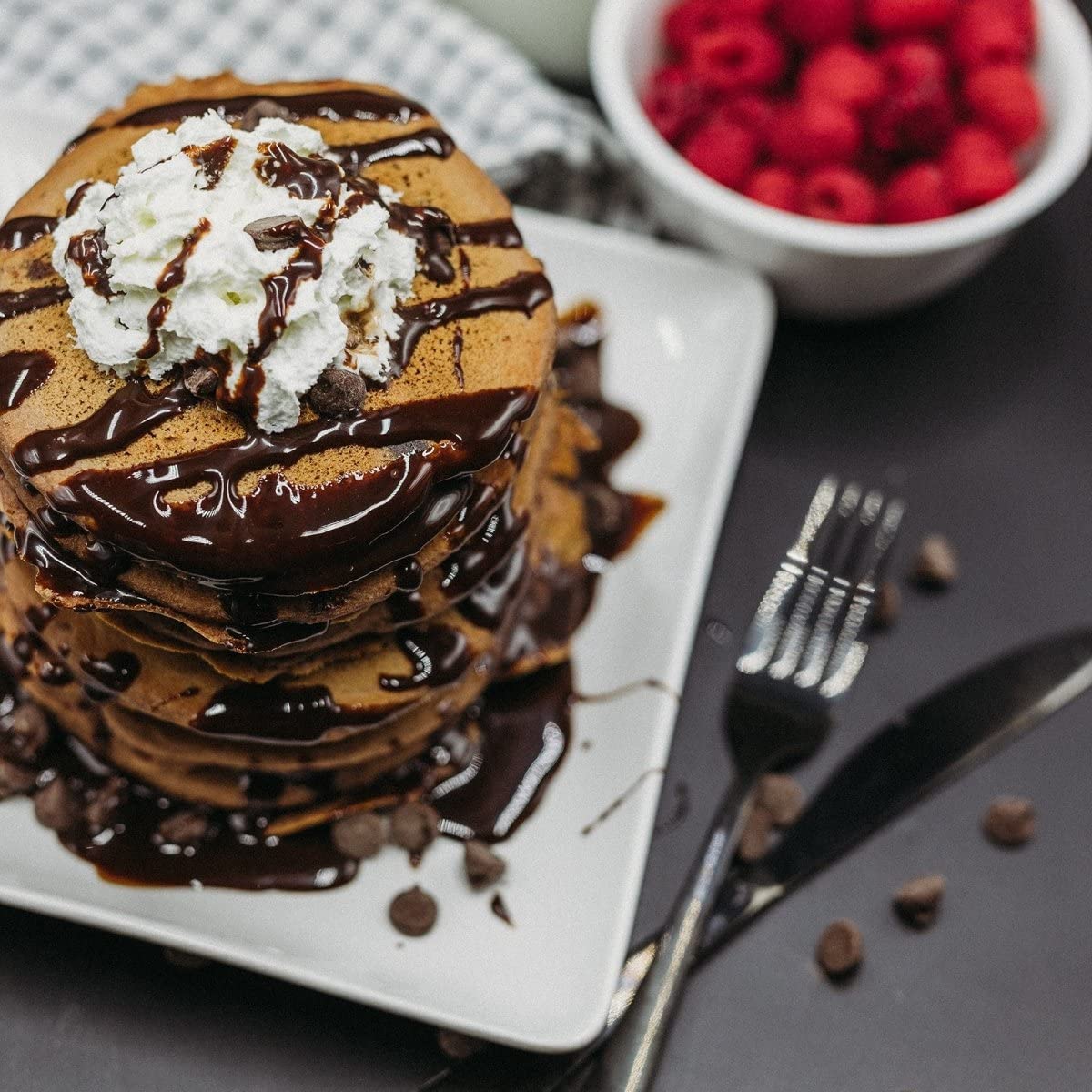ProDough Protein Bakeshop waffle batter ready for iron emphasizes quick, convenient breakfast