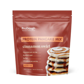 ProDough Shop Buttermilk Pancake Mix in a bowl for a gluten-free breakfast.