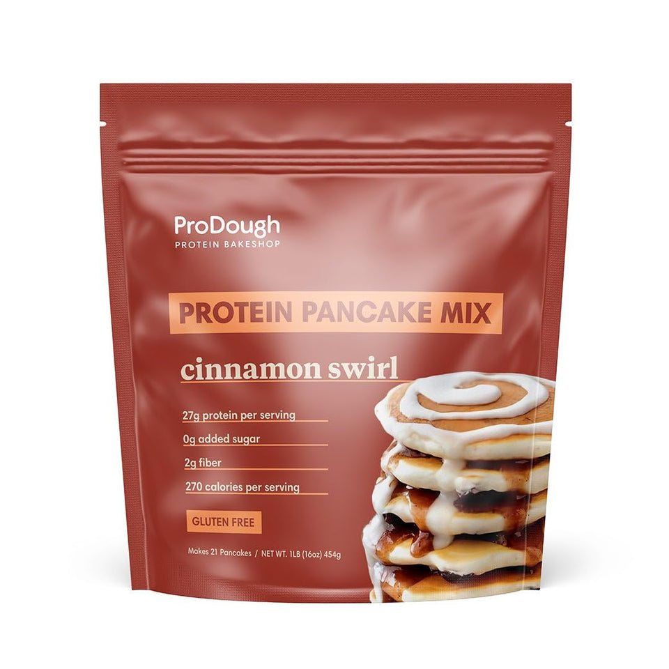 ProDough Shop Buttermilk Pancake Mix in a bowl for a gluten-free breakfast.