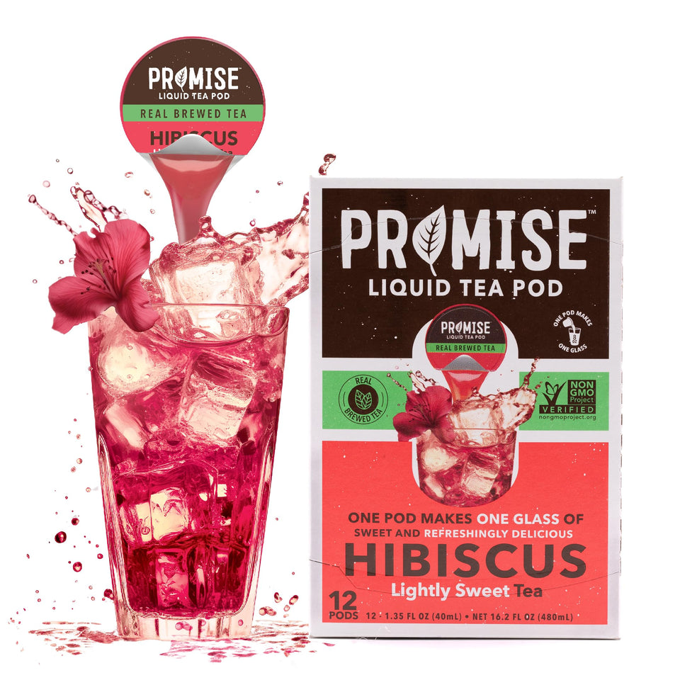 Promise Tea by Java House packaging highlights ethical sourcing and ready-to-pour convenience.
