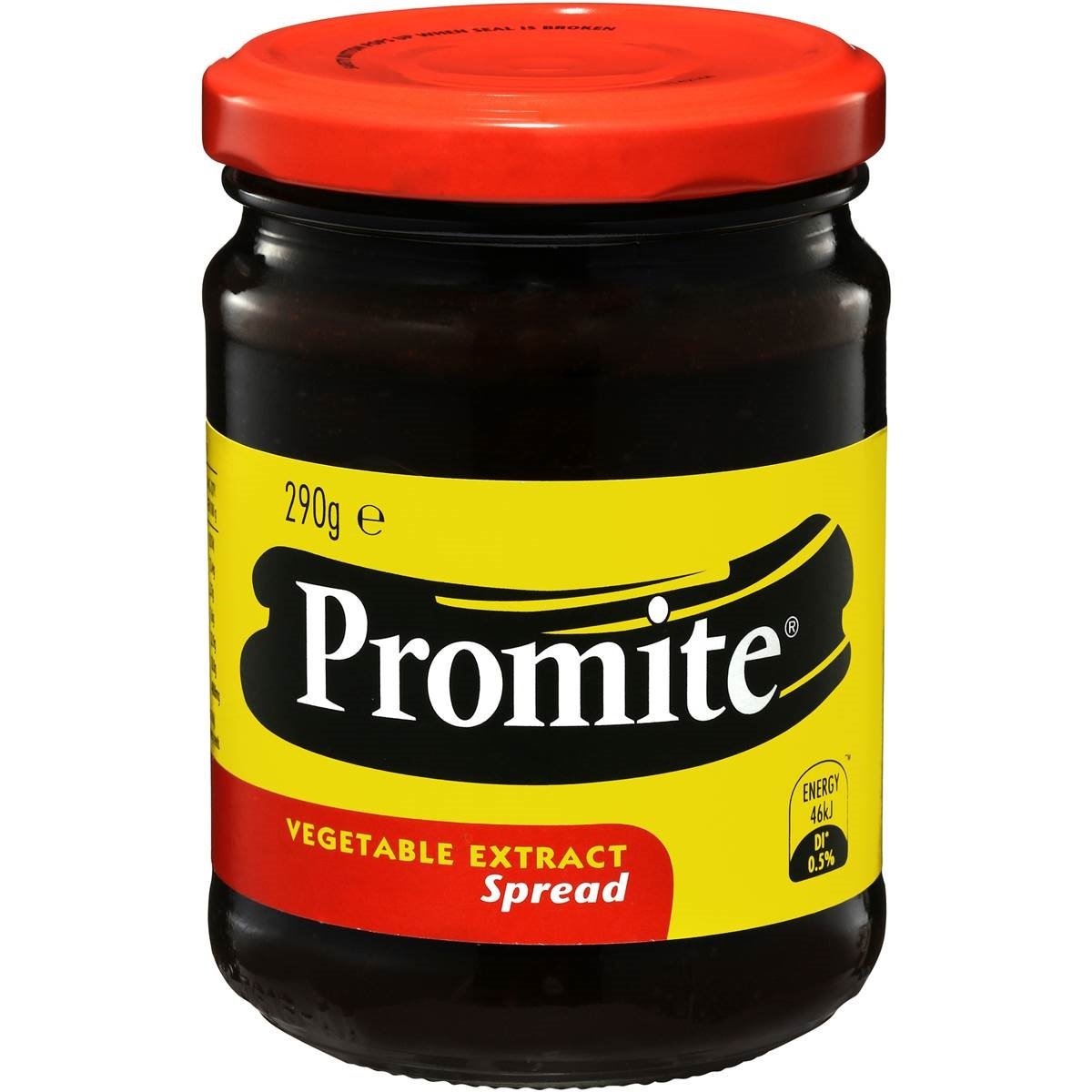 Promite Spread jar front showing rich savory flavor for toast or crackers.