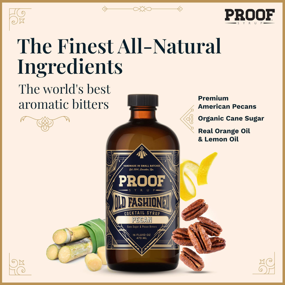 Proof Syrup 16oz bottle display suits parties and gatherings