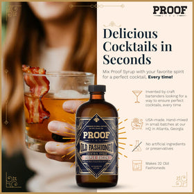 Proof Syrup bottle pour demonstrates quick, professional-grade Old Fashioned in minutes.