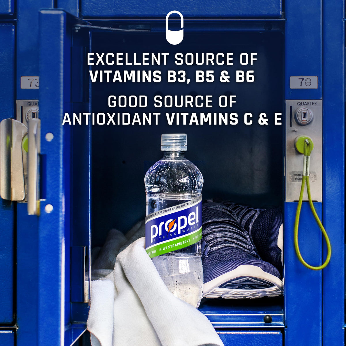 Propel Grape sport bottle in action during exercise.