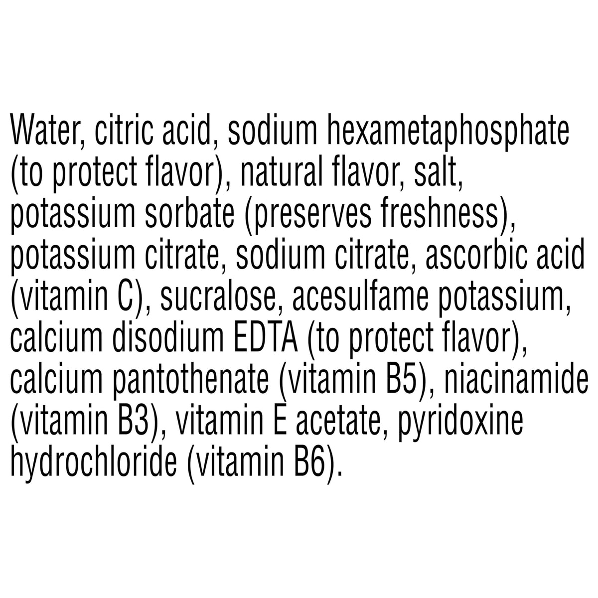 Propel Grape vitamin-enriched water graphic emphasizes B vitamins.