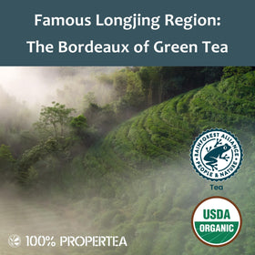Propertea Rainforest Alliance-certified packaging communicates sustainable sourcing and care.