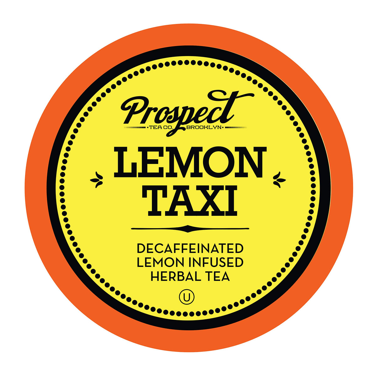 Prospect Tea Co. Lemon Taxi pods packaging showing convenient 40-count box.