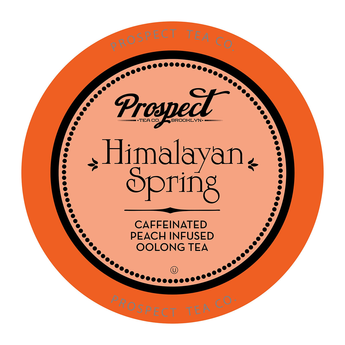 Prospect Tea Co. Himalayan Spring Peach Oolong pods front pack, convenient single-serve brewing.
