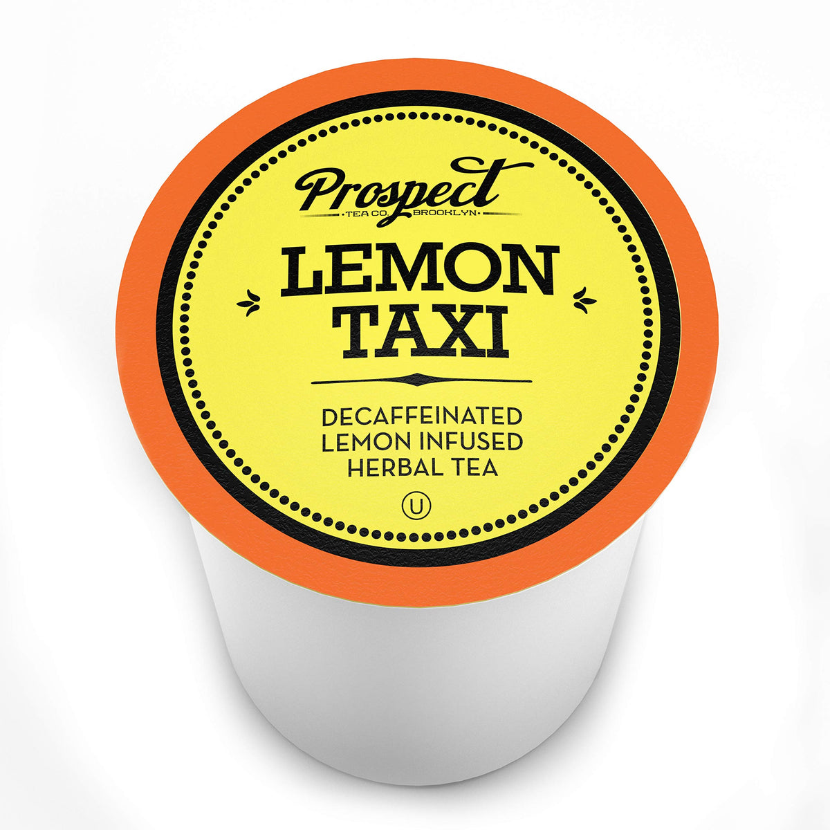 Prospect Tea Co. Lemon Taxi leaves close-up reveals artisanal blend and fresh citrus aroma.