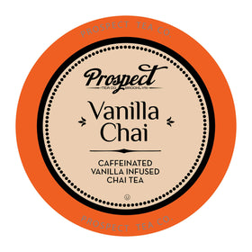 Prospect Tea Co Vanilla Chai pods ready for K-Cup use, delivering consistent flavor.