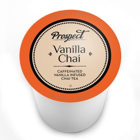 Prospect Tea Co Vanilla Chai pods designed for morning brew with rich aroma.