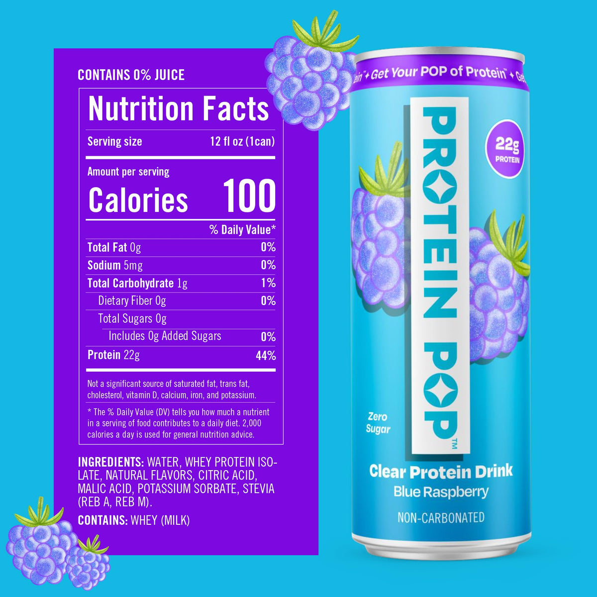 Protein Pop refreshing serve beside desk during workday.