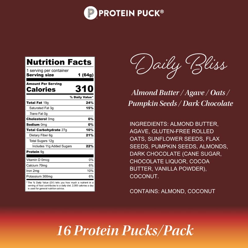 Protein Puck morning-ready snack ideal for camping and quick meals