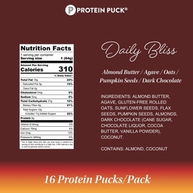 Protein Puck morning-ready snack ideal for camping and quick meals