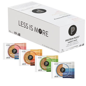 Protein Puck variety pack bars for on-the-go plant-based snacking