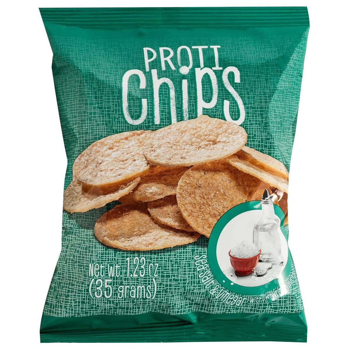 Proti-Thin Salt and Vinegar bag in purse for quick protein between meals.