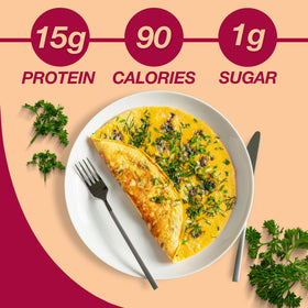 ProtiDIET Bacon Cheese Omelette premeasured pouch ready-to-use for controlled portions