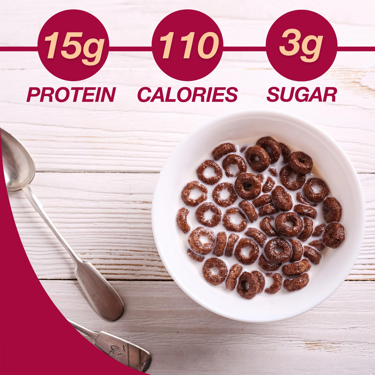ProtiDIET packaging showcases gluten-free, low-fat cereal for daily snacking.
