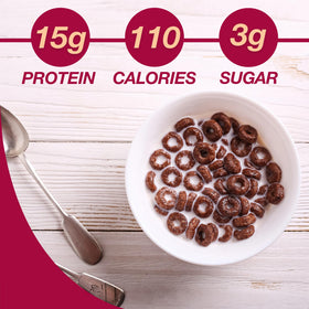 ProtiDIET packaging showcases gluten-free, low-fat cereal for daily snacking.