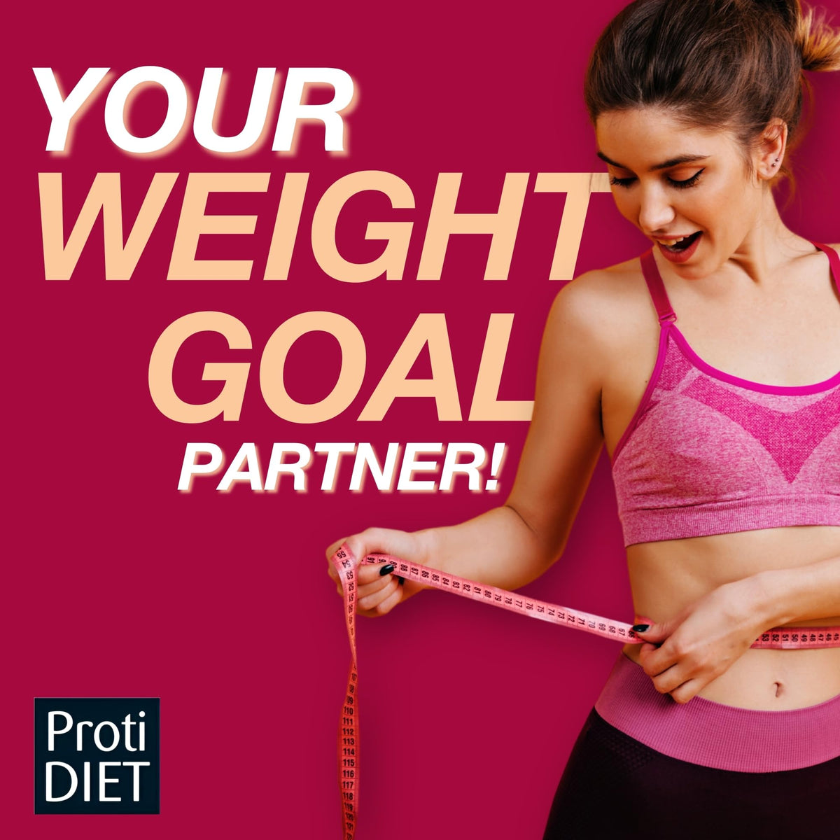 ProtiDIET Gingerbread Oatmeal scoop illustrating quick, protein-rich prep