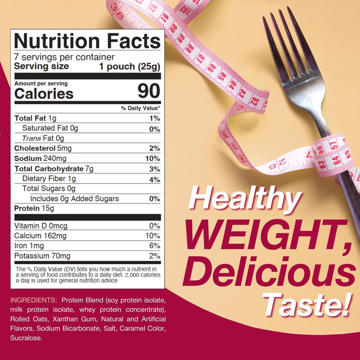ProtiDIET oatmeal snack pack shown for on-the-go fueling