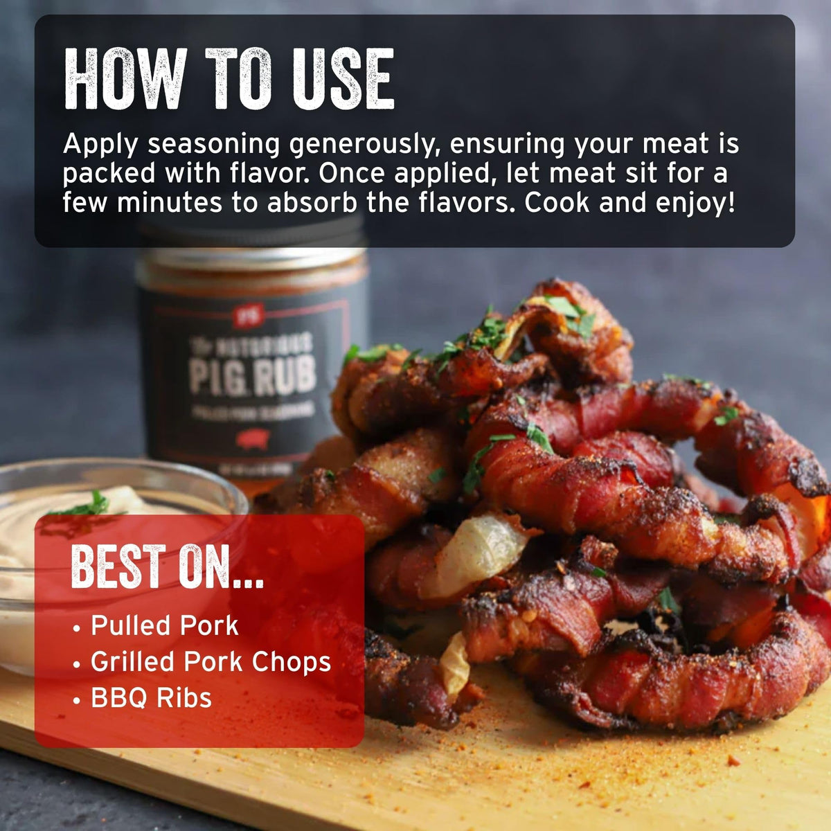 PS Seasoning Notorious PIG brown sugar rub in jar highlights glossy glaze