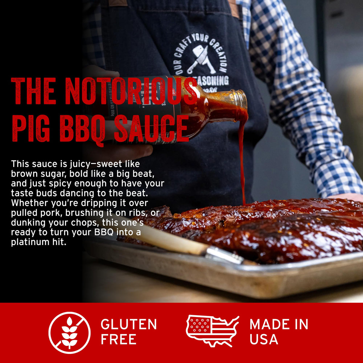 PS Seasoning Notorious P.I.G. label close-up with bold sweet-smoky profile