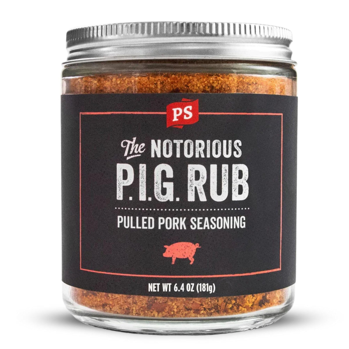 PS Seasoning Notorious PIG pulled pork rub bottle ready for barbecue flavor