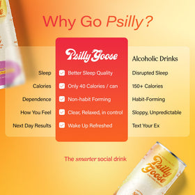 Psilly Goose made-in-USA badge signals trusted production quality.