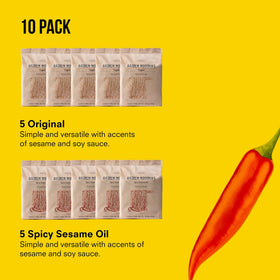Public Goods ramen ready in minutes conveys convenient vegan instant ramen.