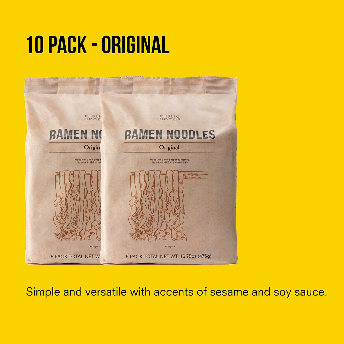 Public Goods ramen ready in minutes, perfect for busy days.
