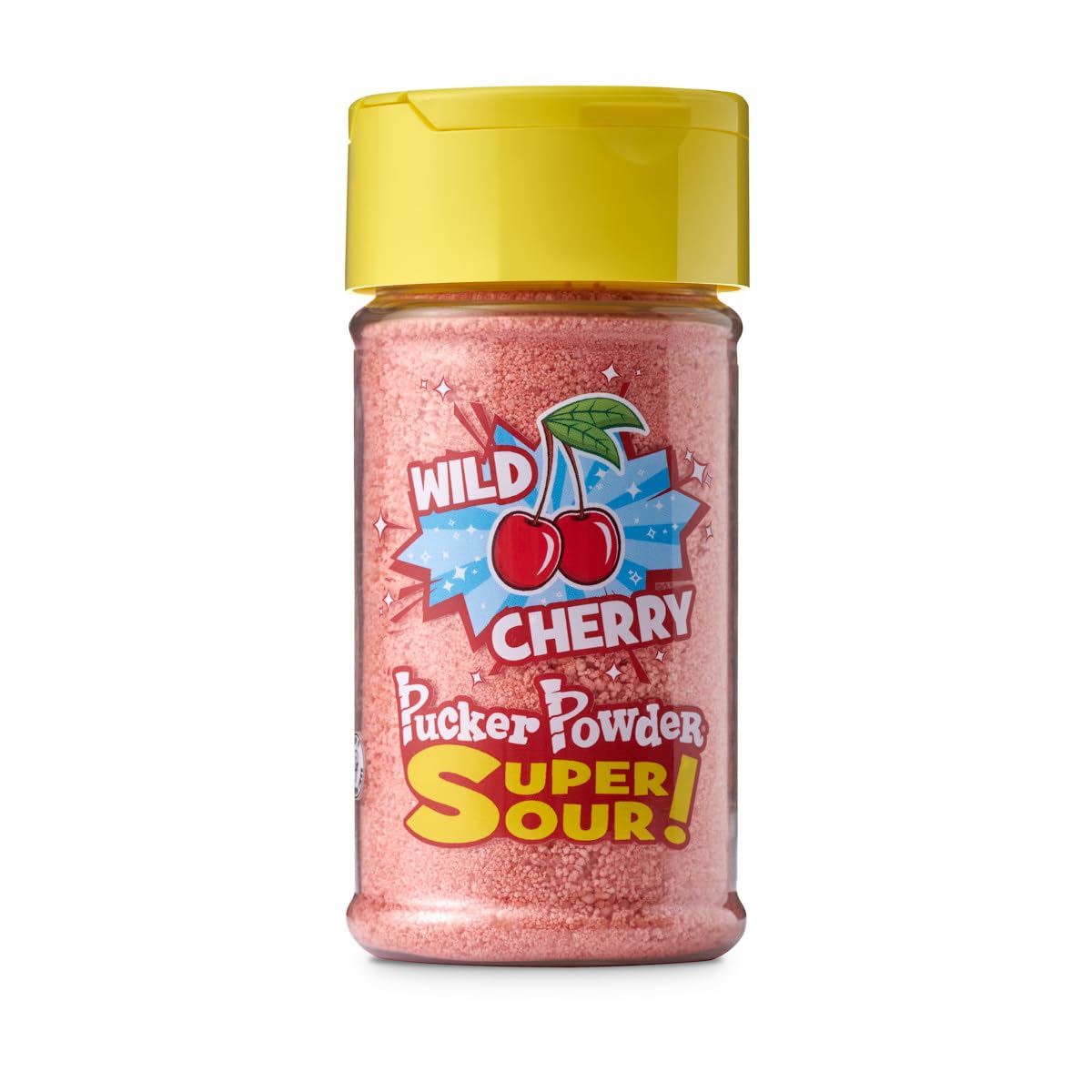 Pucker Powder Super SOUR Green Apple dust sprinkles tangy crunch on fruit treats.