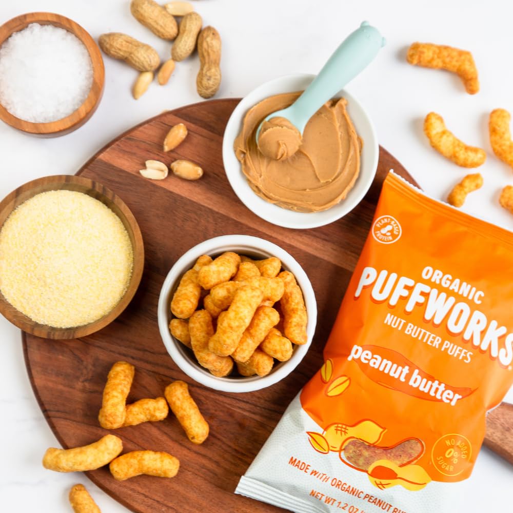 Puffworks Puffs label shows gluten-free and rice-free certification