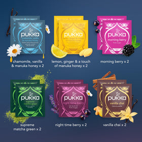Pukka QR-code surprise hints extra festive treats inside.