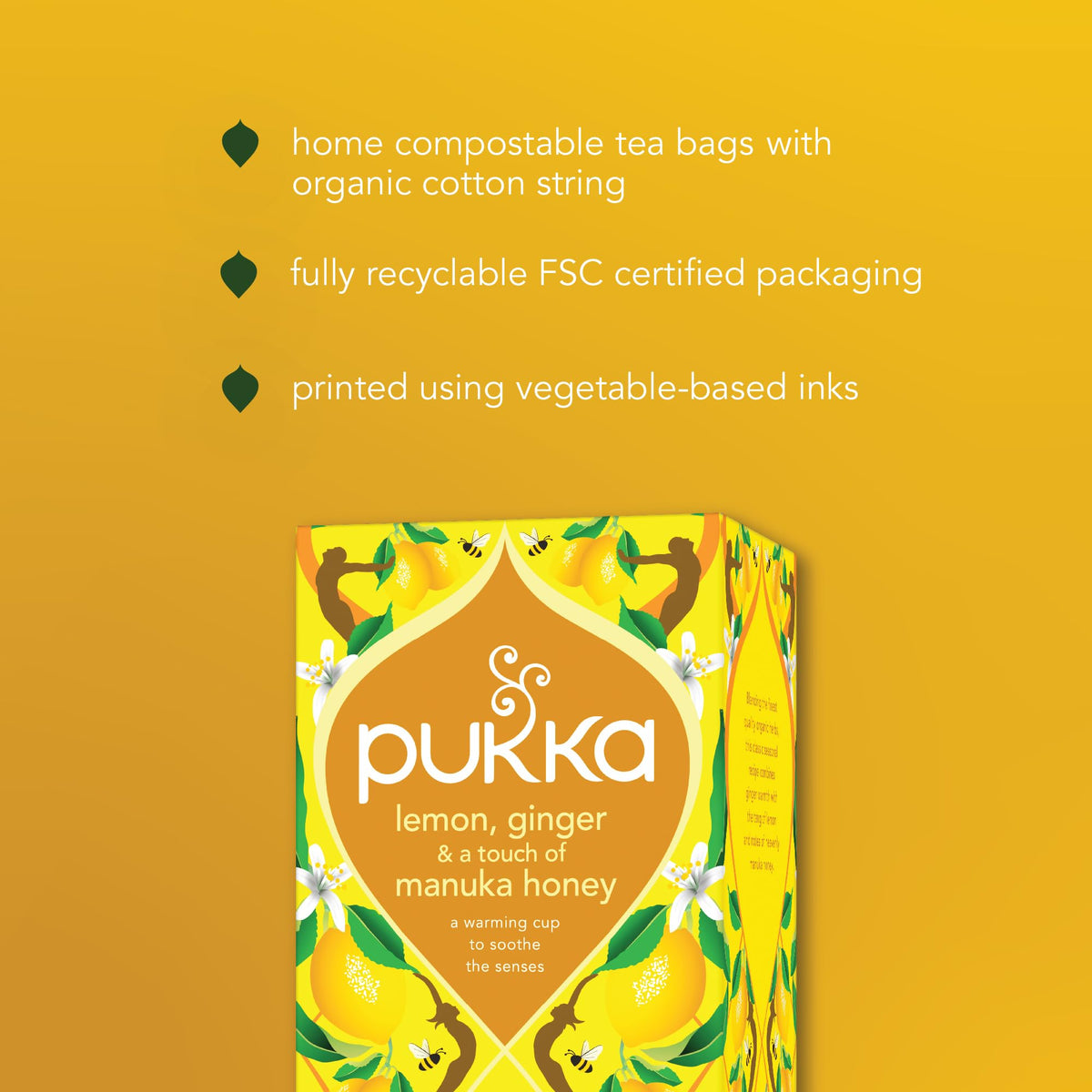 Manuka honey adds velvet sweetness to the infusion.