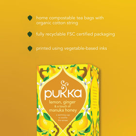 Manuka honey adds velvet sweetness to the infusion.