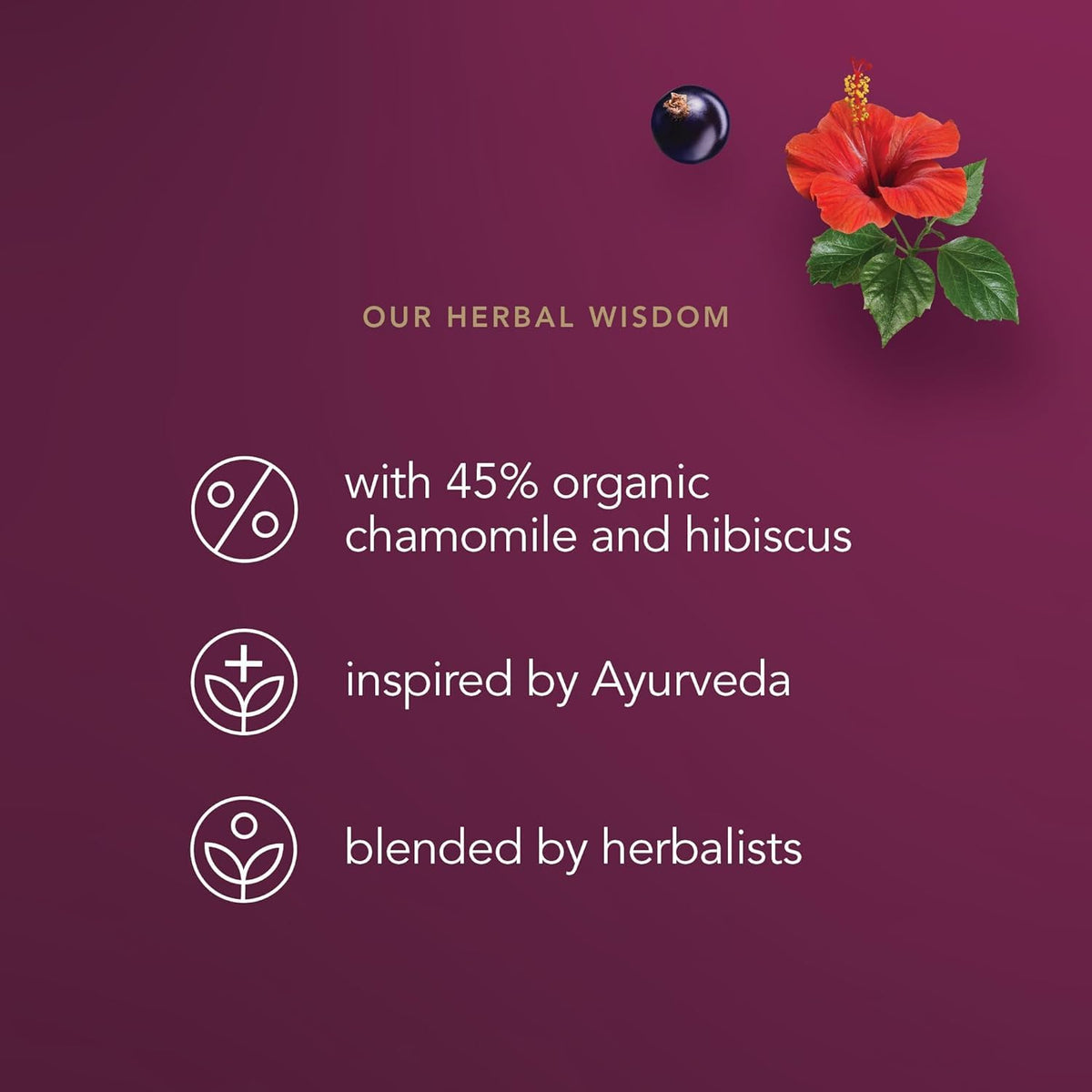 Pukka Night Time Berry FSC-certified packaging emphasizes sustainability.