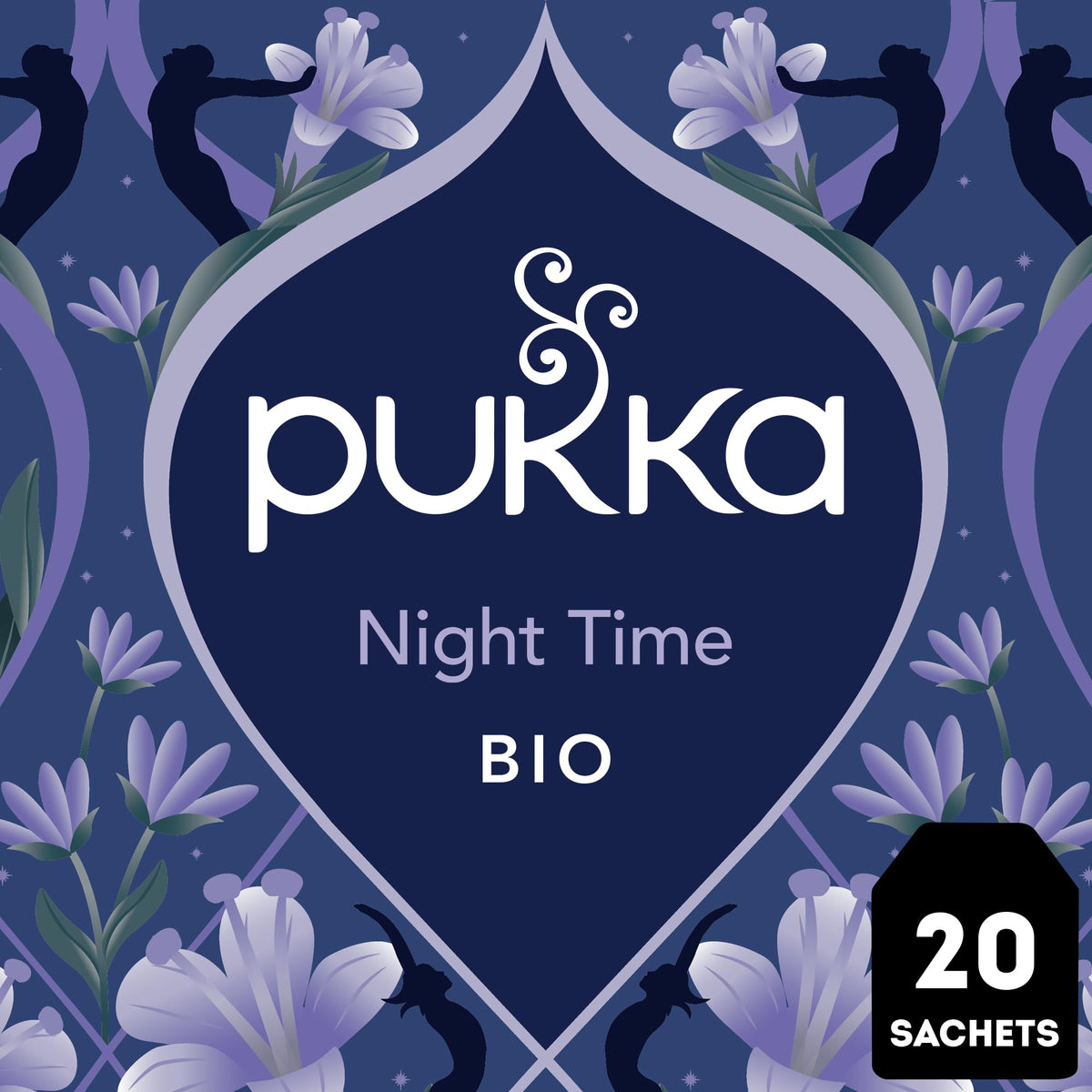 Pukka Night Time individually wrapped sachets keep freshness and flavor intact.