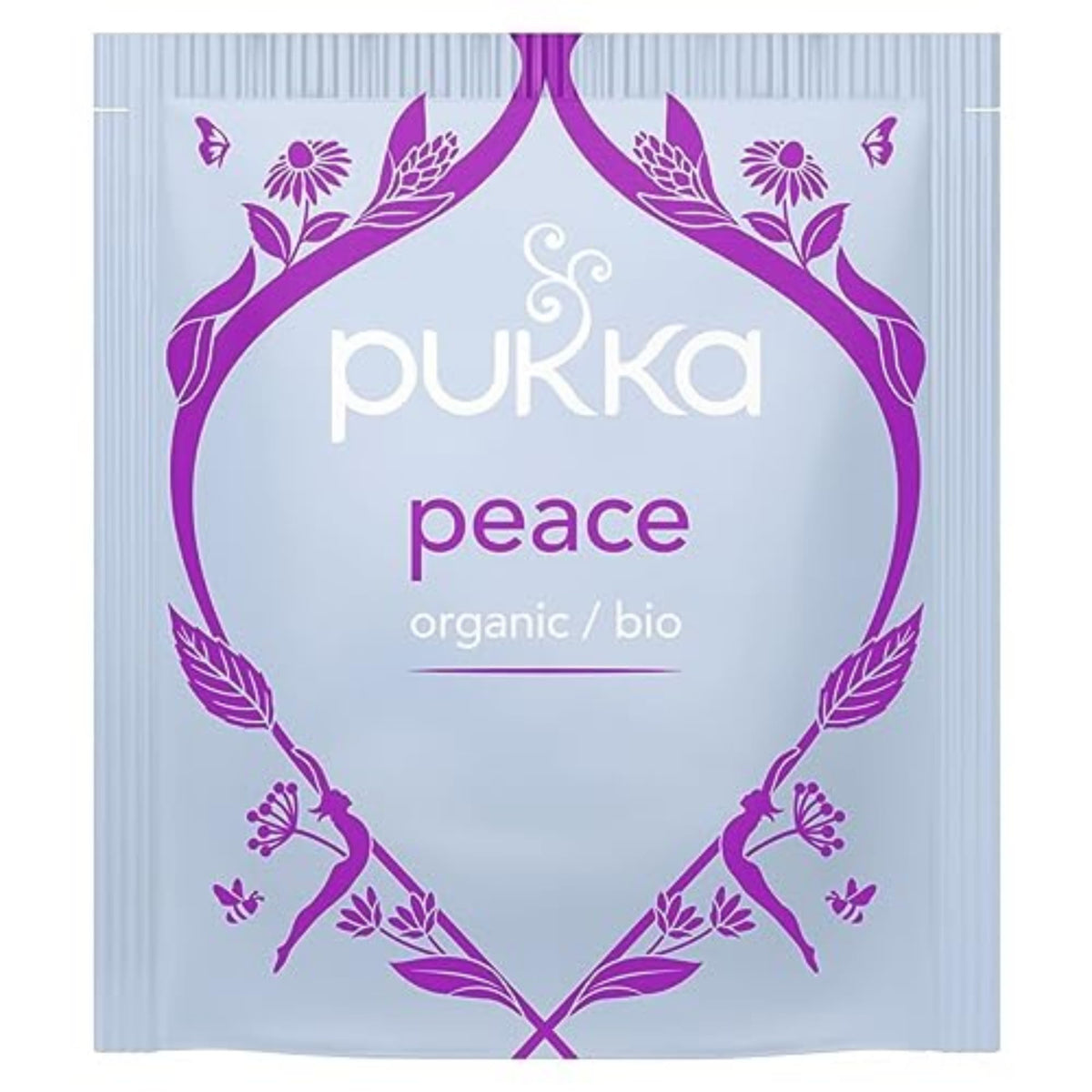 Pukka Peace chamomile herbs closeup with gentle floral notes