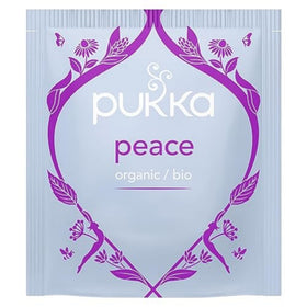 Pukka Peace chamomile herbs closeup with gentle floral notes