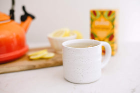 Pukka Three Ginger tea bags close-up showing aroma-rich blend.