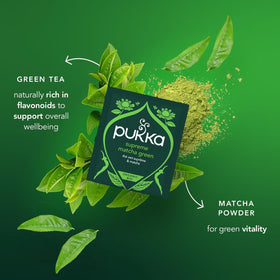 Pukka two-chamber tea bag releasing full flavor during steeping.