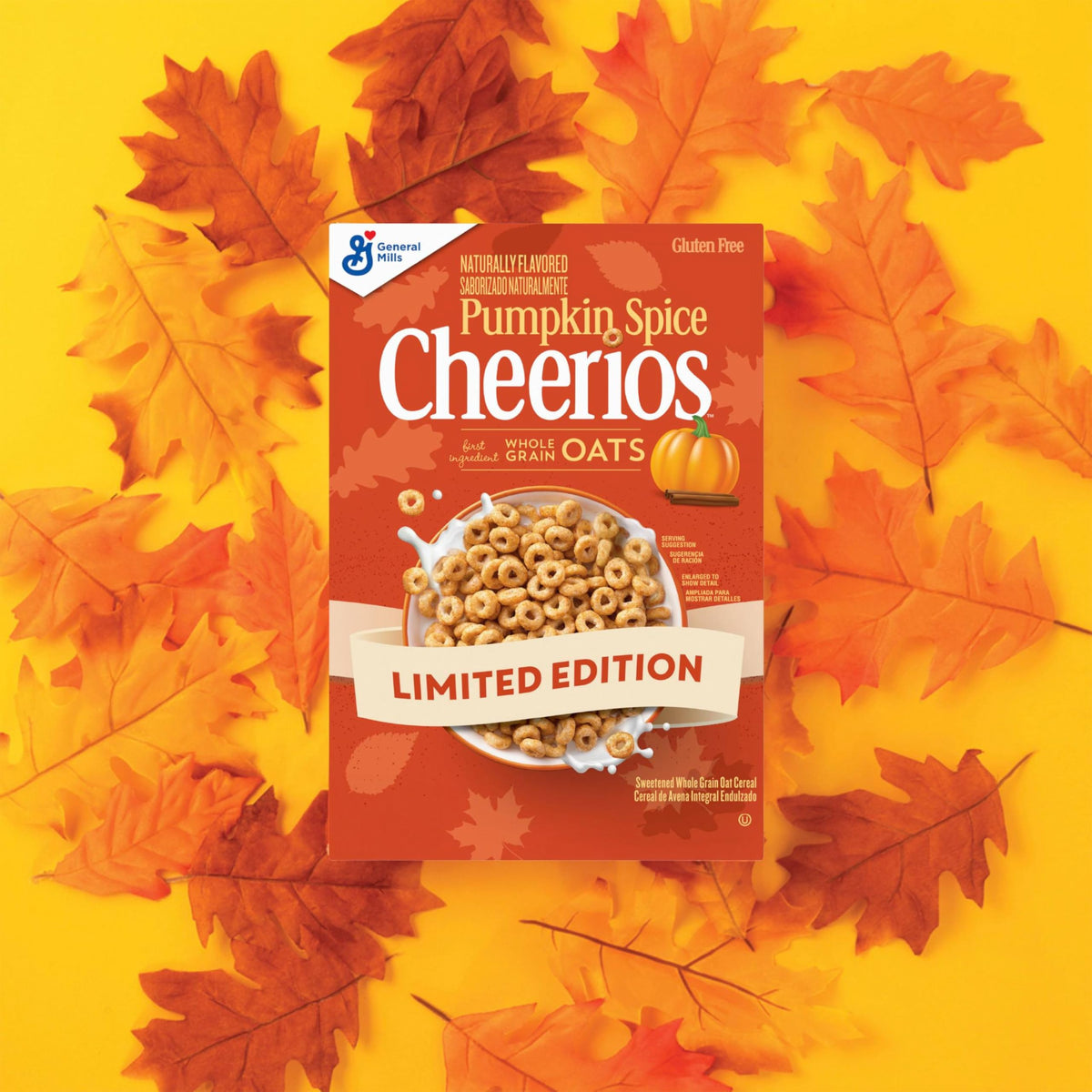 Homemade cereal bars using Cheerios Pumpkin Spice, quick, tasty snack.