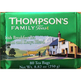 Punjana Irish Breakfast 80-teabag box for a robust, energizing morning brew.