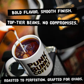 Punk Bunny Coffee recyclable K-Cup pods for eco-friendly brewing.