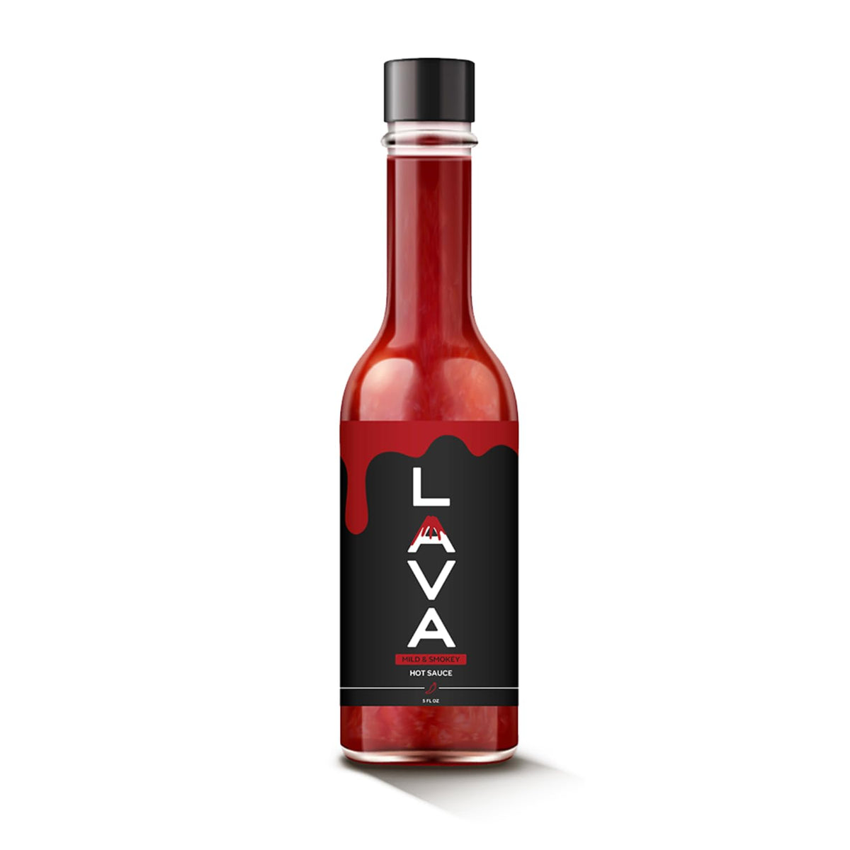 PUP AND THE PEPPER Lava Sauce bottle front showcasing bold smoky heat.